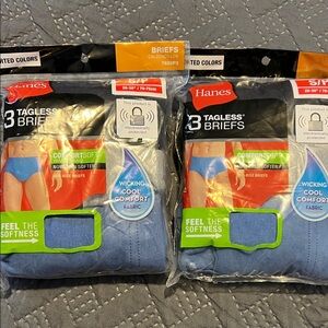 Hanes 3 Tagless Briefs Set of 2 Comfort Soft Waistband Mid-Rise Briefs.